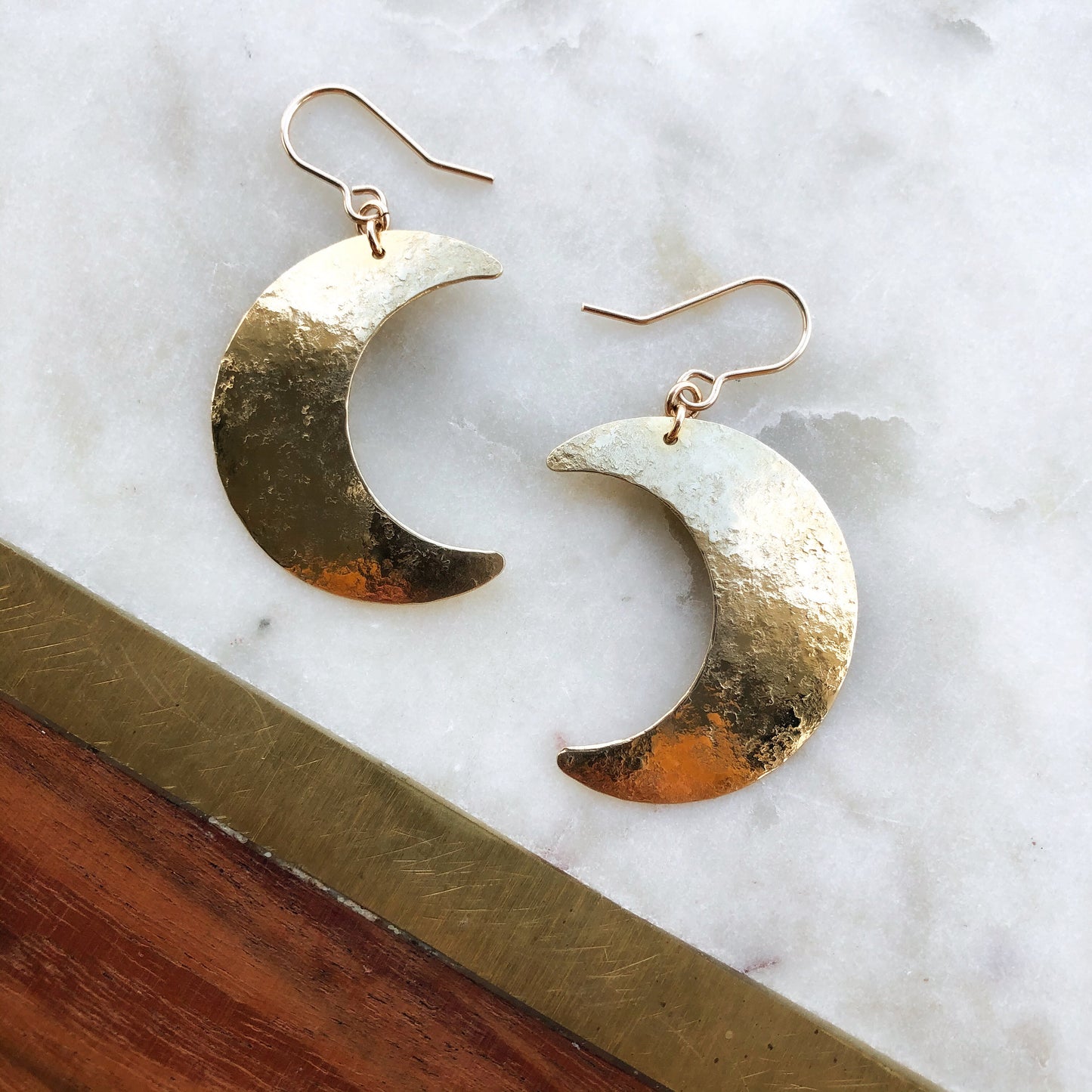 crescent moon earrings *RTS*