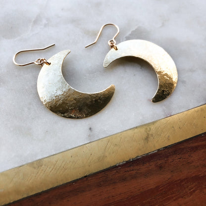 crescent moon earrings *RTS*